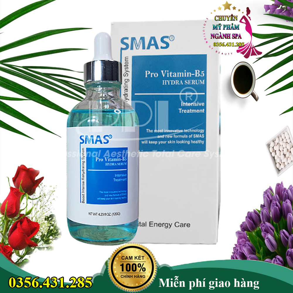 Tinh Chất Phục Hồi, Cấp Ẩm Smas Pro Vitamin B5 Hydra Serum 120ml