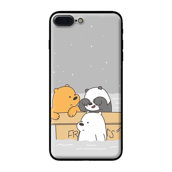 Ốp in cho iPhone 7 Plus 3 Chú Gấu 1 - Hàng chính hãng