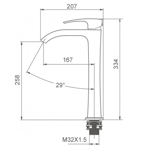 Vòi Chậu Cao Lavabo GAPPO G1007-81 Chính Hãng Nhập Khẩu
