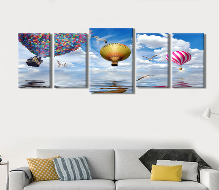 Bộ 5 Tranh Canvas "Balloon" W152