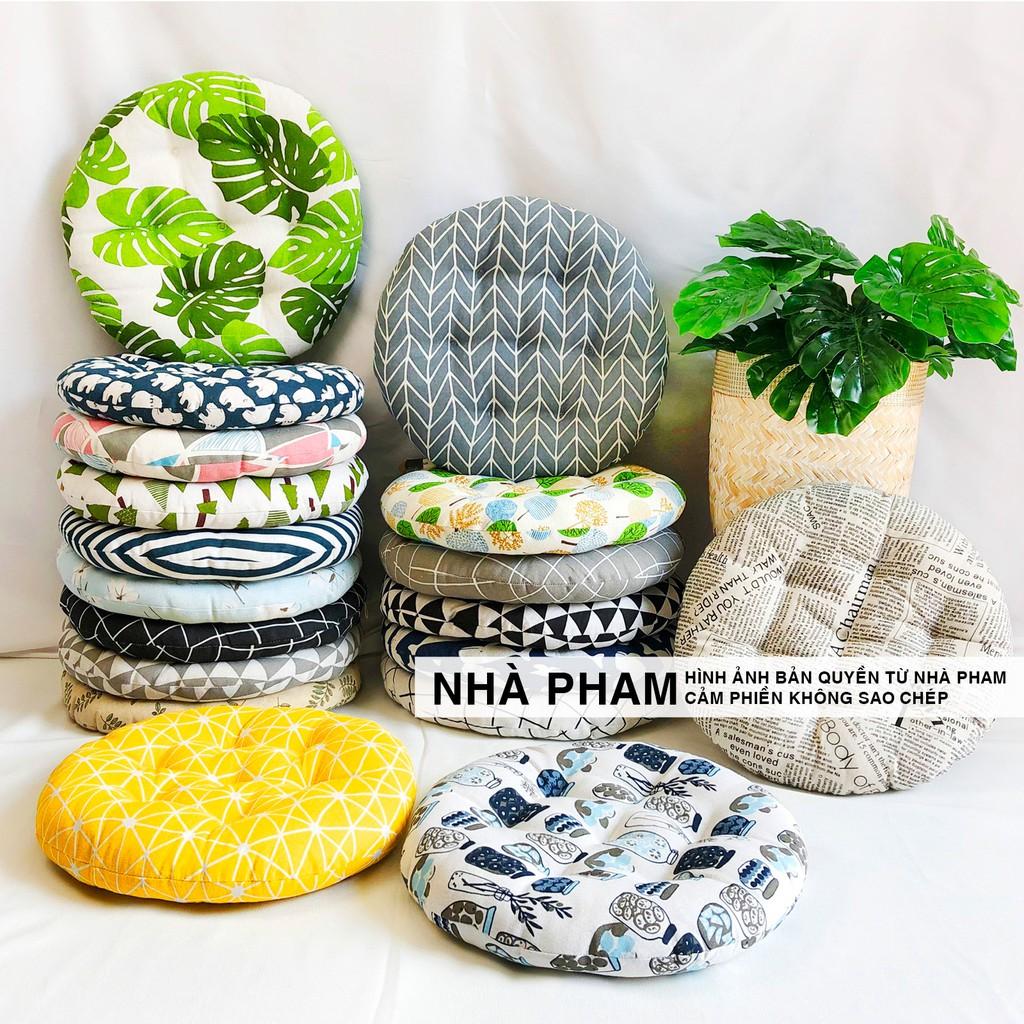 Đệm Tròn Ngồi Bệt PATTERN PHAM (No1-&gt;16) (40,45,50cm)