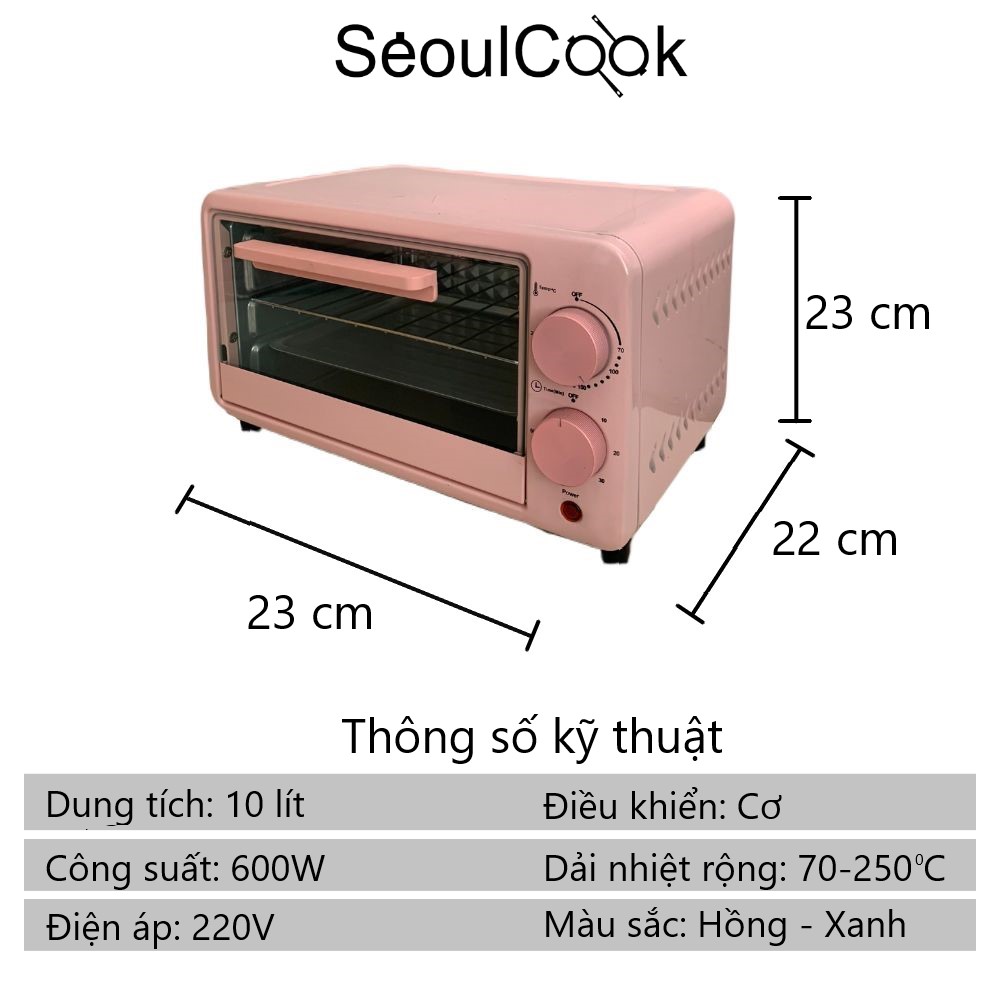 Lò nướng Minimum Litres Oven SEOULCOOK 10 lít - Hàng chính hãng