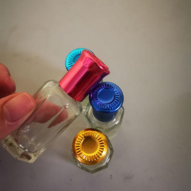 Lọ chiết nước hoa/tinh dầu bi lăn 3ml/12ml thủy tinh lục lăng