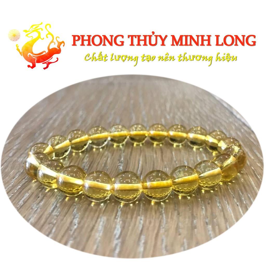 Vòng tay đá. Thach Anh Vàng chất lượng 5A