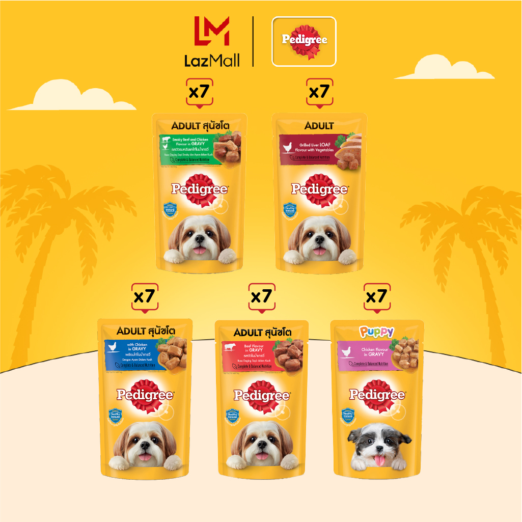 SỐT PEDIGREE DÀNH CHO CHÓ LỚN - CHÓ CON TÚI 130G