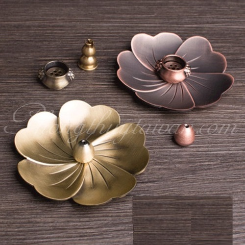 Khay dĩa hứng tàn nhang HOA ĐỒNG 9.8cm- thờ cúng.