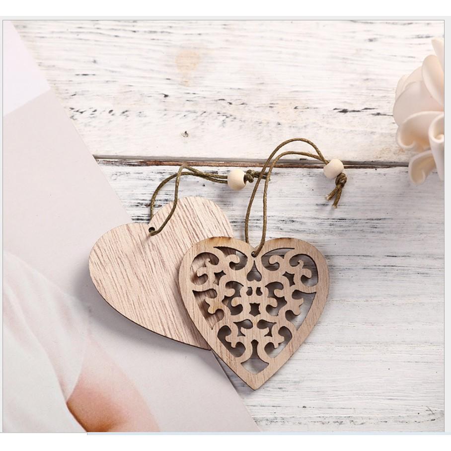 Combo 12 món trang trí Giáng Sinh bằng gỗ