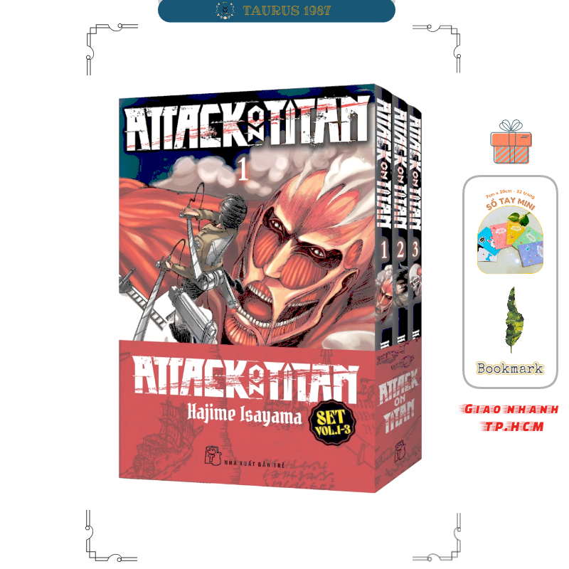 Hình ảnh Truyện Attack On Titan - Combo 1-3 (Tặng kèm card PVC)