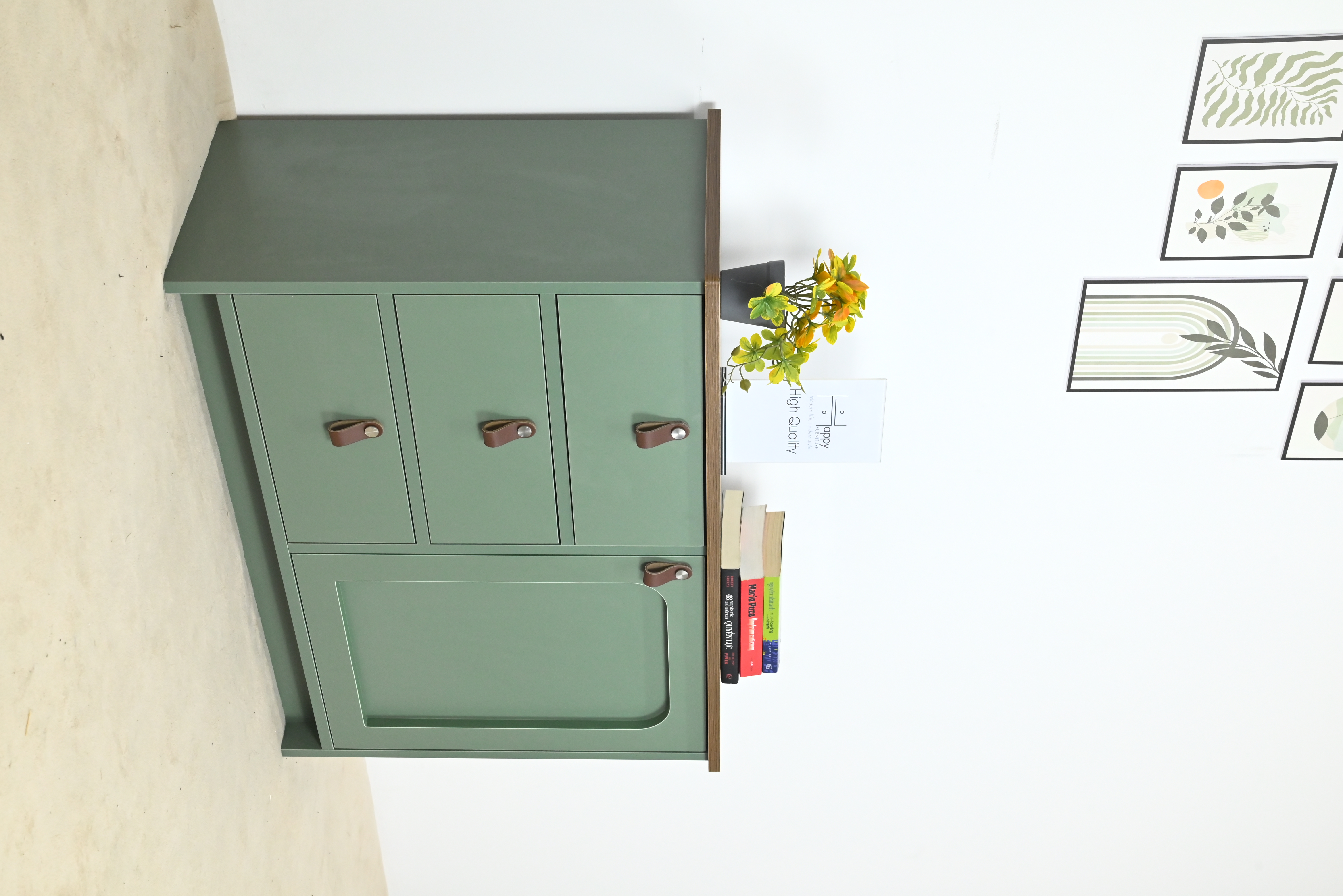 [Happy Home Furniture] NOMIA , Tủ lưu trữ 3 ngăn kéo - 1 cửa mở , 90cm x 35cm x 64cm ( DxRxC), THK_063