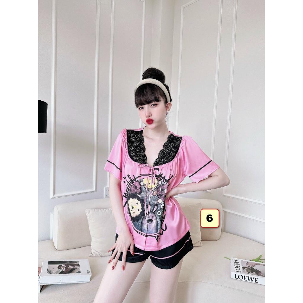Bộ Đùi Mặc Nhà Nữ Lụa Latin 45-60kg
