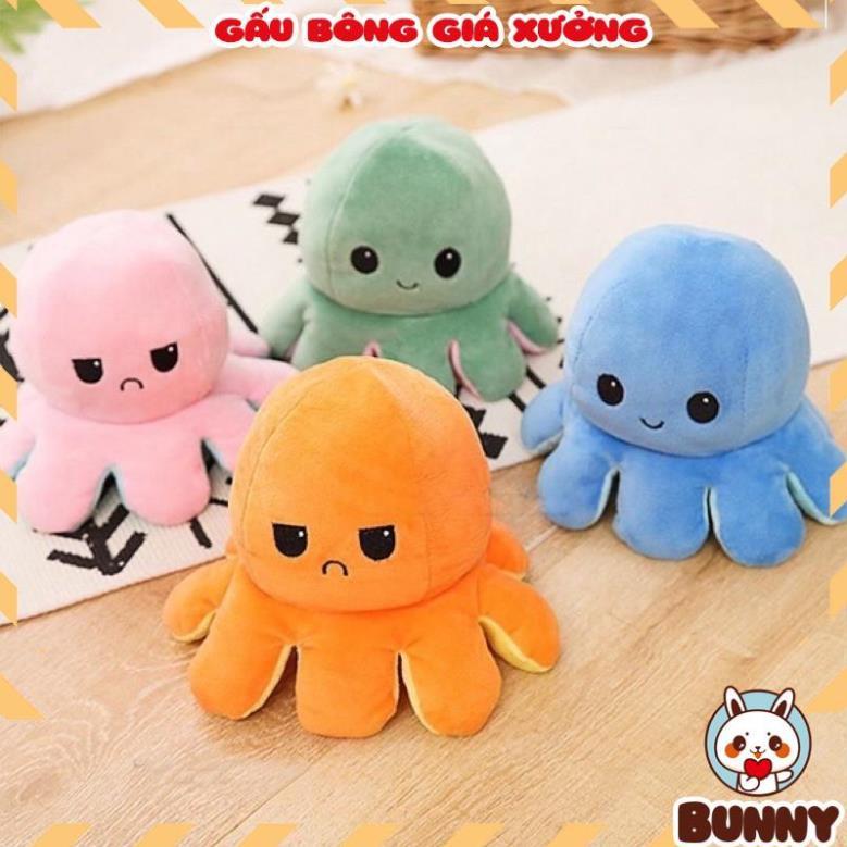 Bạch Tuộc Bông Hai Mặt Cảm Xúc Siêu Dễ Thương, Thú Bông Bạch Tuộc Cảm Xúc Bông Siêu KuTe