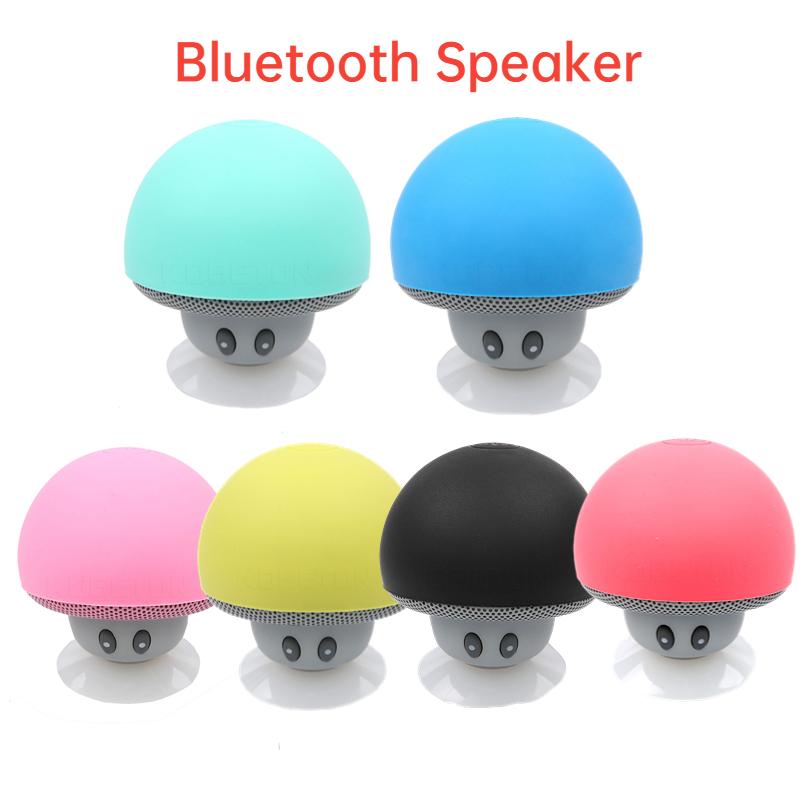 Điện thoại đứng loa Bluetooth không dây Nấm loa dễ thương Color: Green