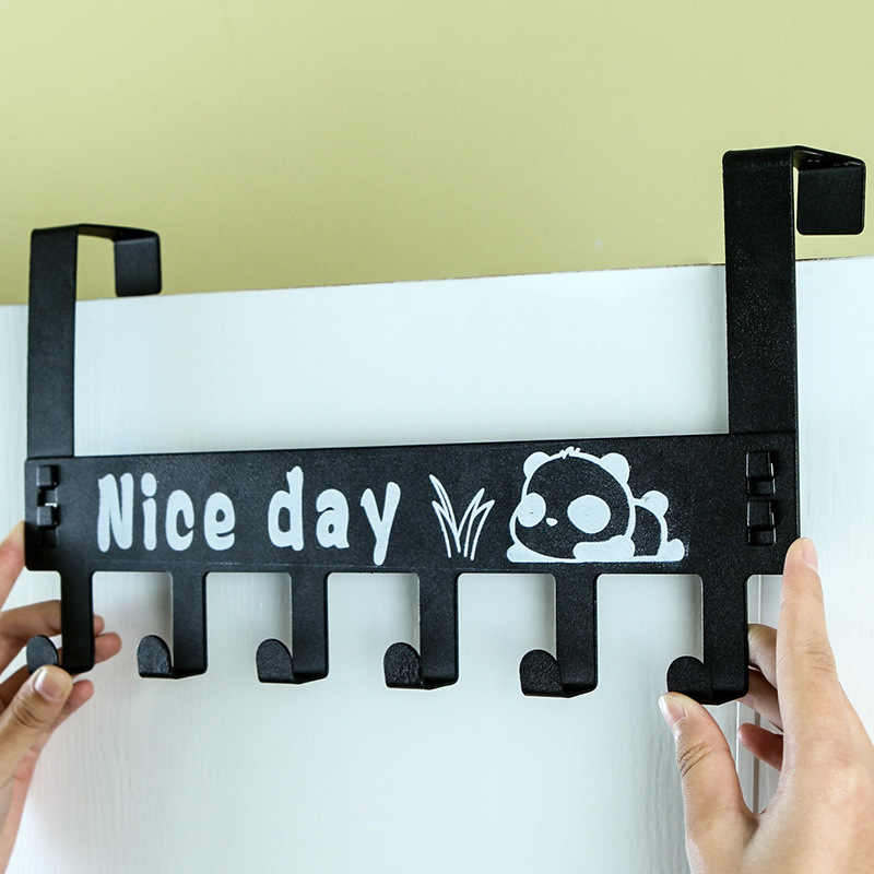 Móc Treo Quần áo , Vật Dụng Gắn Sau Cánh Cửa Có 6 Móc Nice day Tùy Chọn Màu - Hàng Chính Hãng  