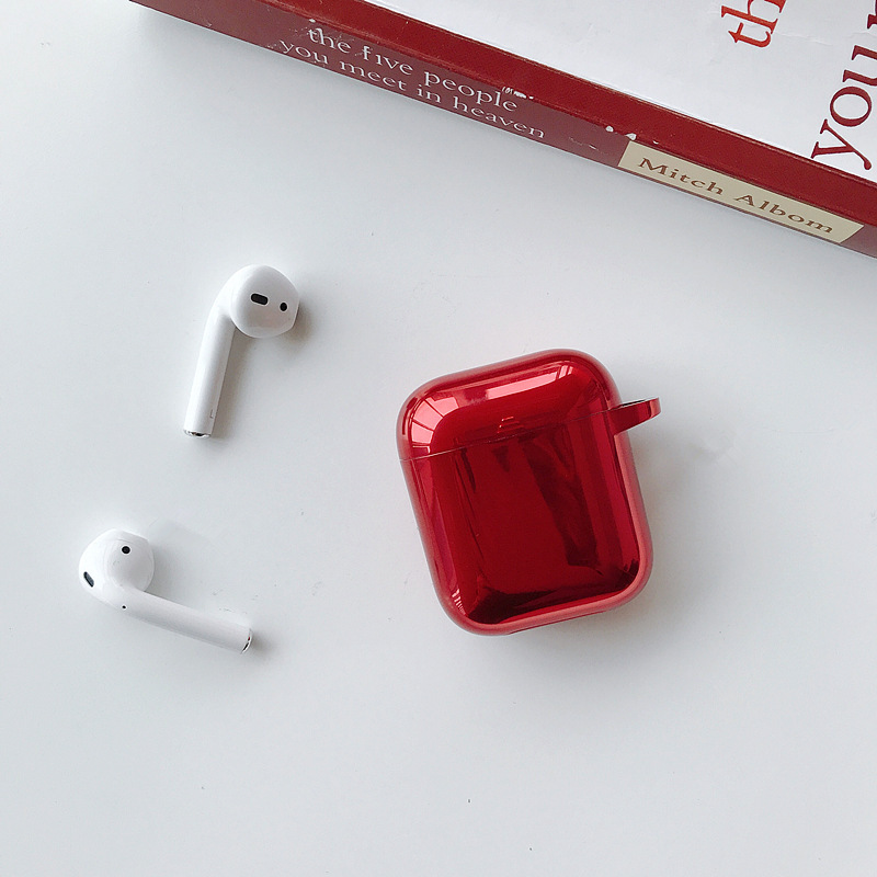 Bao Case Ốp Bảo Vệ Cho Airpods 1/ Airpods 2 Màu Ánh Kim Loại