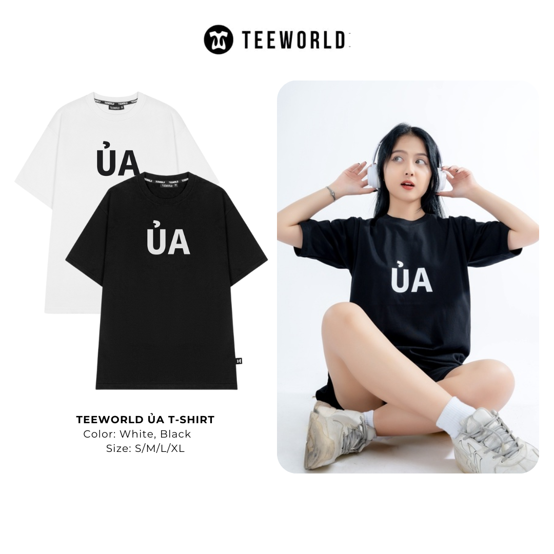 Áo thun Teeworld ỦA Version 2 T-Shirt Nam Nữ Form Rộng Unisex