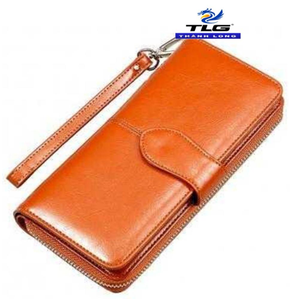 Ví Nữ Da Bò Cao Cấp Đồ Da Thành Long TLG 447 2 tặng móc khóa da thật cao cấp K 550
