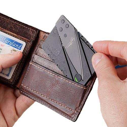 Dao Phượt Xếp Đa Năng Hình Thẻ ATM - Dao Gấp Xếp Gọn - Cao Cấp - Bỏ Ví Bóp Nam