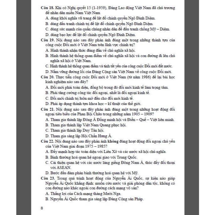 Sách - Bộ Đề Trắc Nghiệm Lịch Sử Lớp 12 - Ôn Thi THPT - Dùng Chung Các Bộ SGK Hiện Hành - Hồng Ân