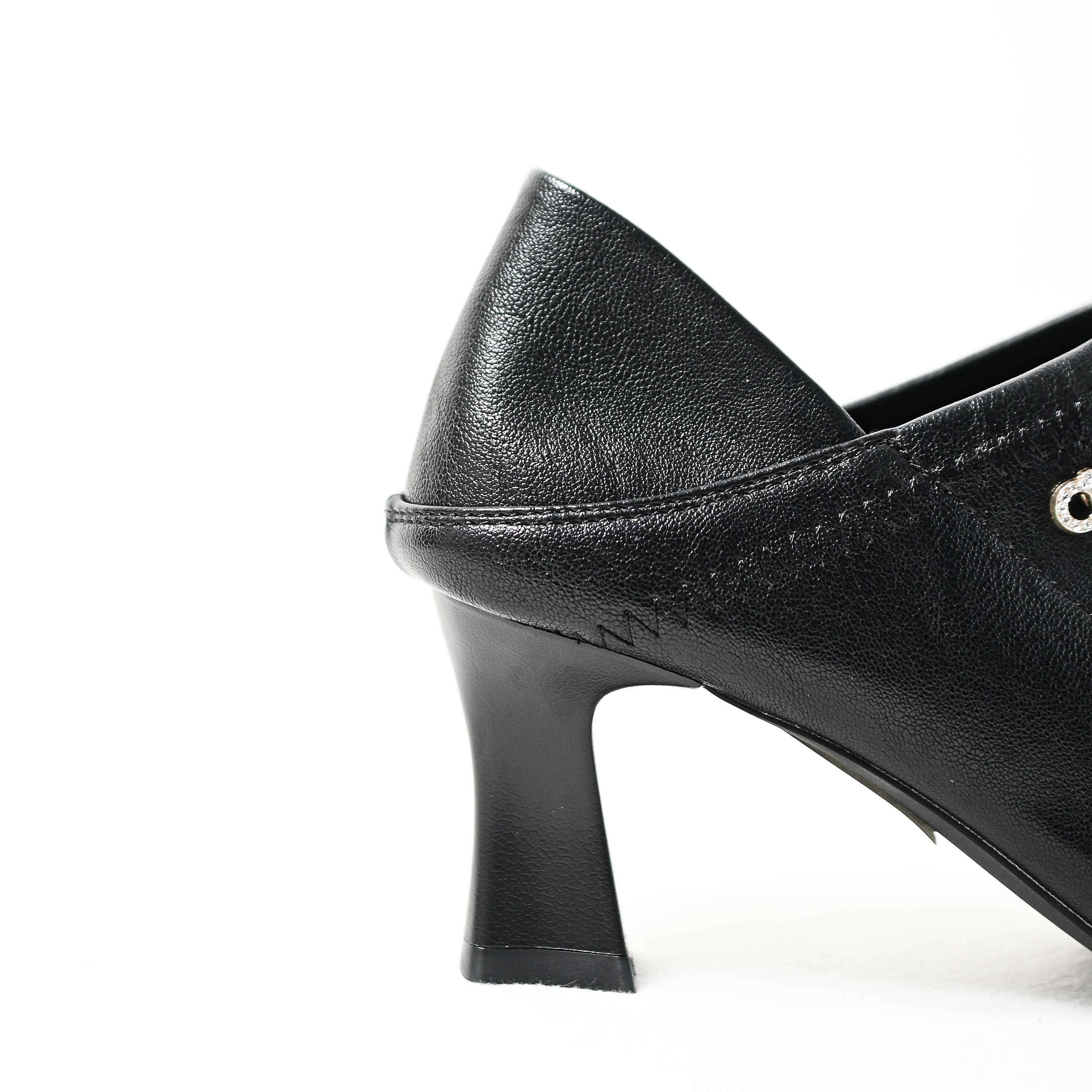 Giày boot cao gót cổ thấp nữ