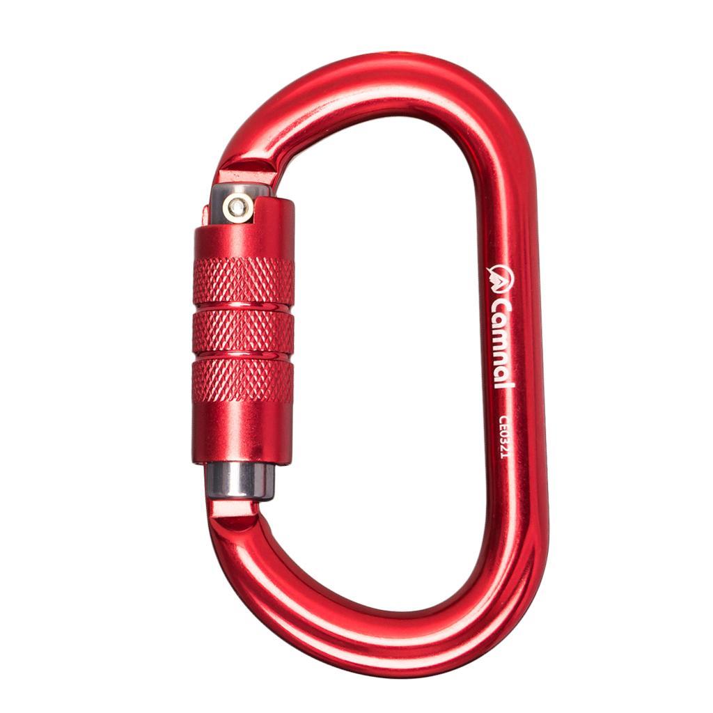 25KN Aluminum Rock Climbing Safety D Type Carabiner