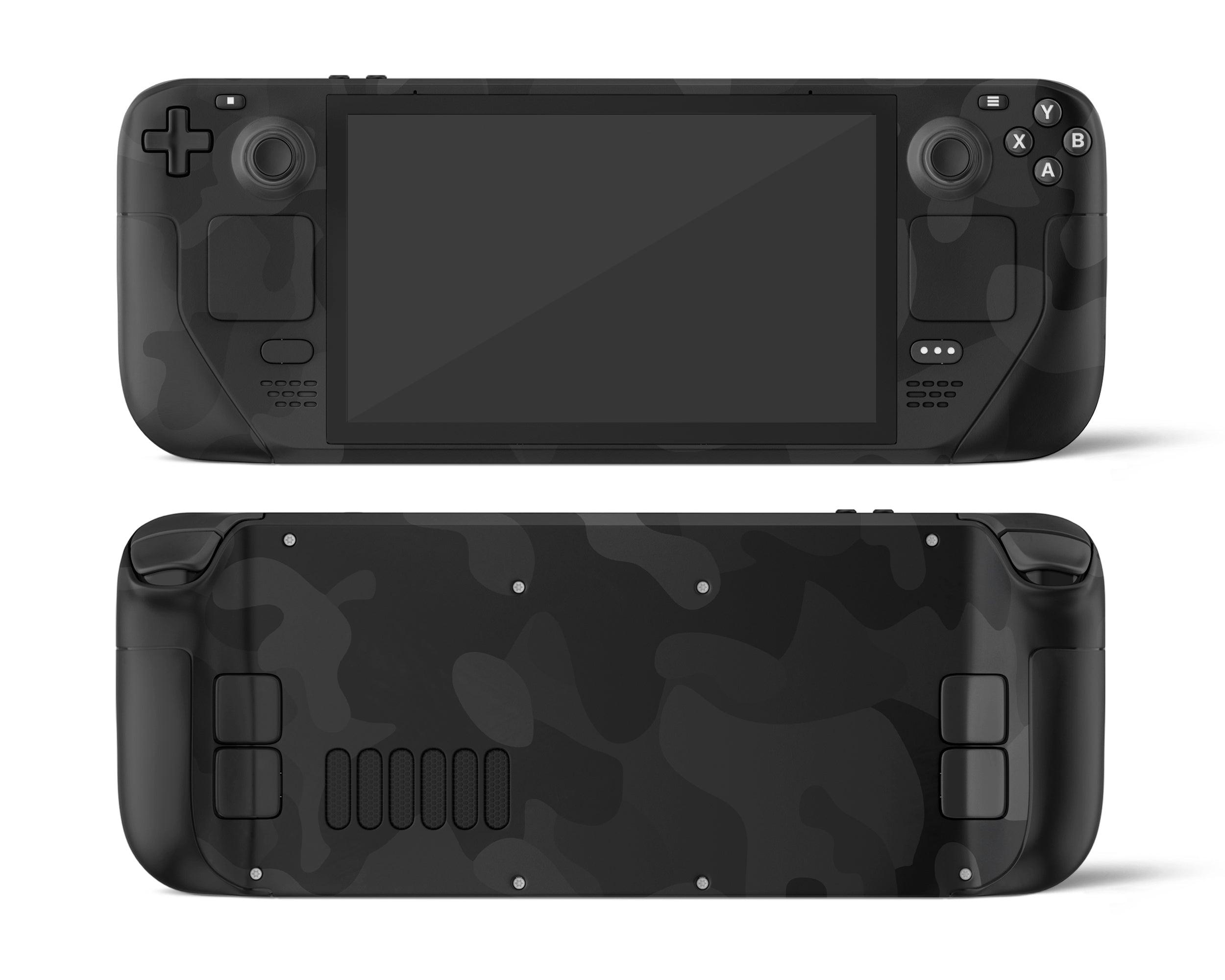 Skin dán Steam Deck mẫu Black Camo (Đã cắt sẵn chi tiết, dễ dán)