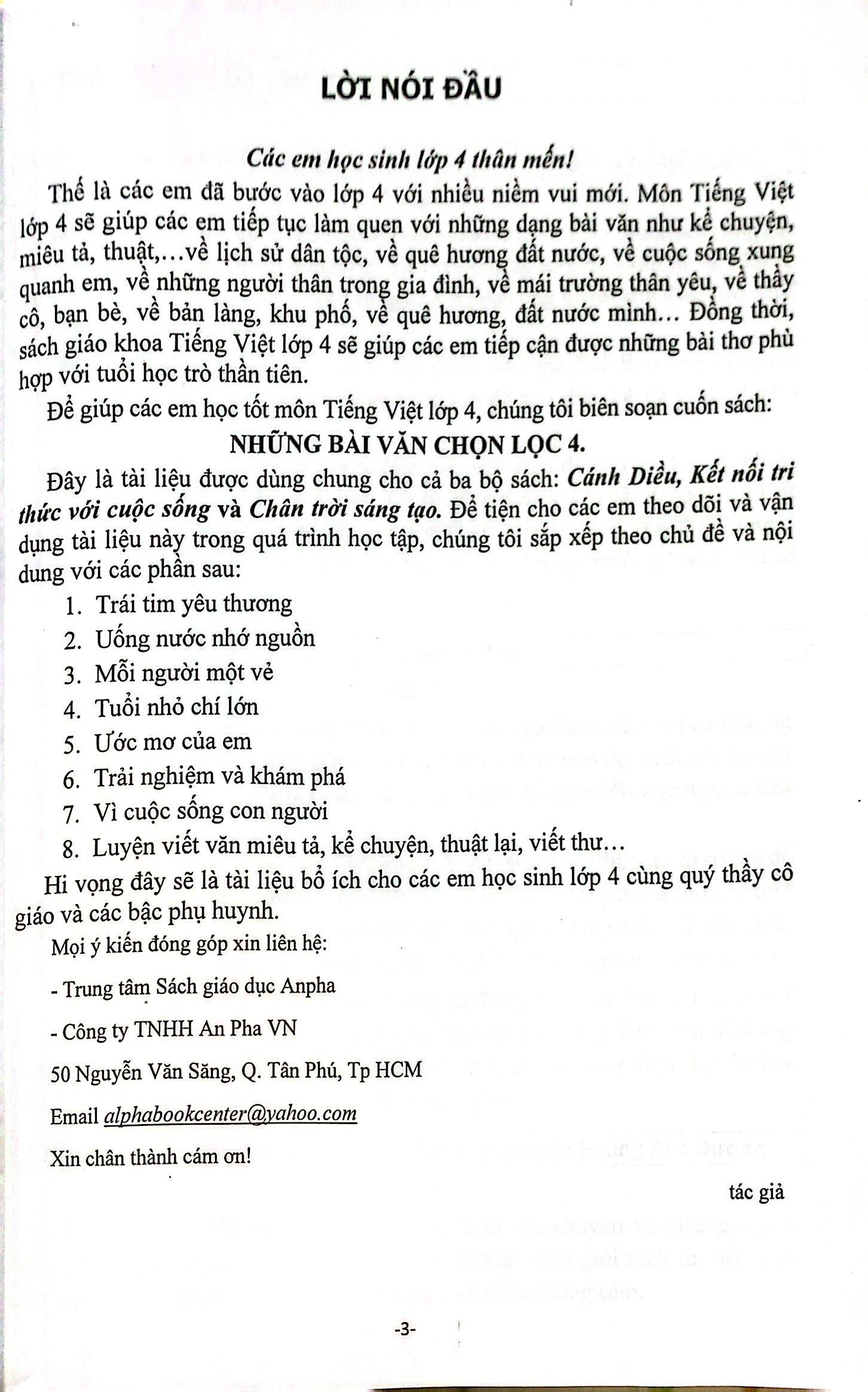 Những Bài Văn Chọn Lọc 4