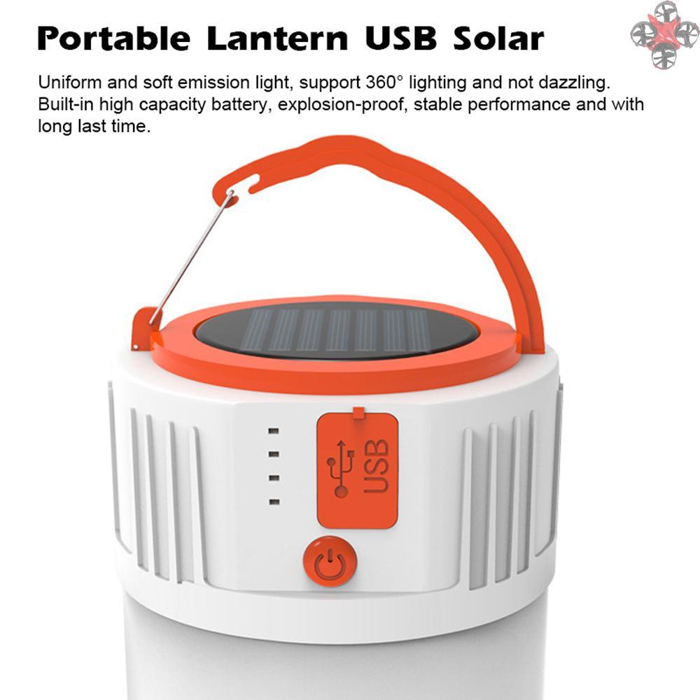 Đèn Lồng Cắm Trại Sử Dụng Năng Lượng Mặt Trời Kèm 24 Đèn Led