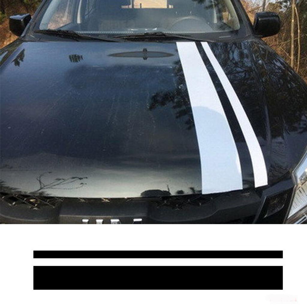 Universal fit for all cars Vinyl Racing Stripe Decal Sticker for Car Decoration , Hood, Roof, Side, Trunk, Skirt, Bumper