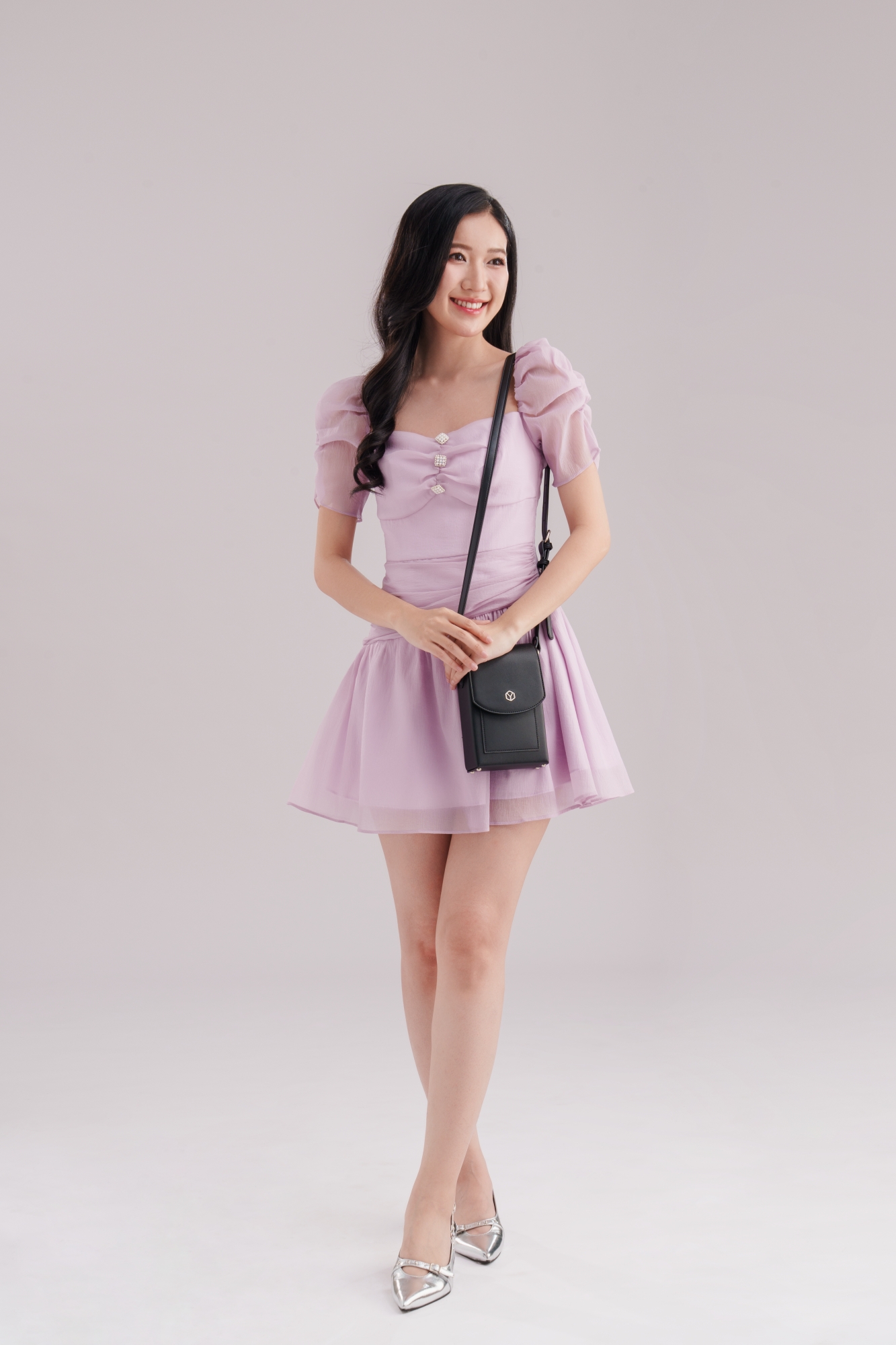 Túi Yuumy ( Thời trang nữ mini đựng điện thoại - Túi đeo chéo da Seasand YN239 )