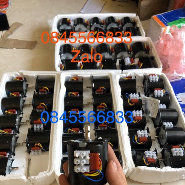 Bán xỉ - 5 mô tơ giảm tốc 14w /15vòng /1 phút chế máy quay thịt