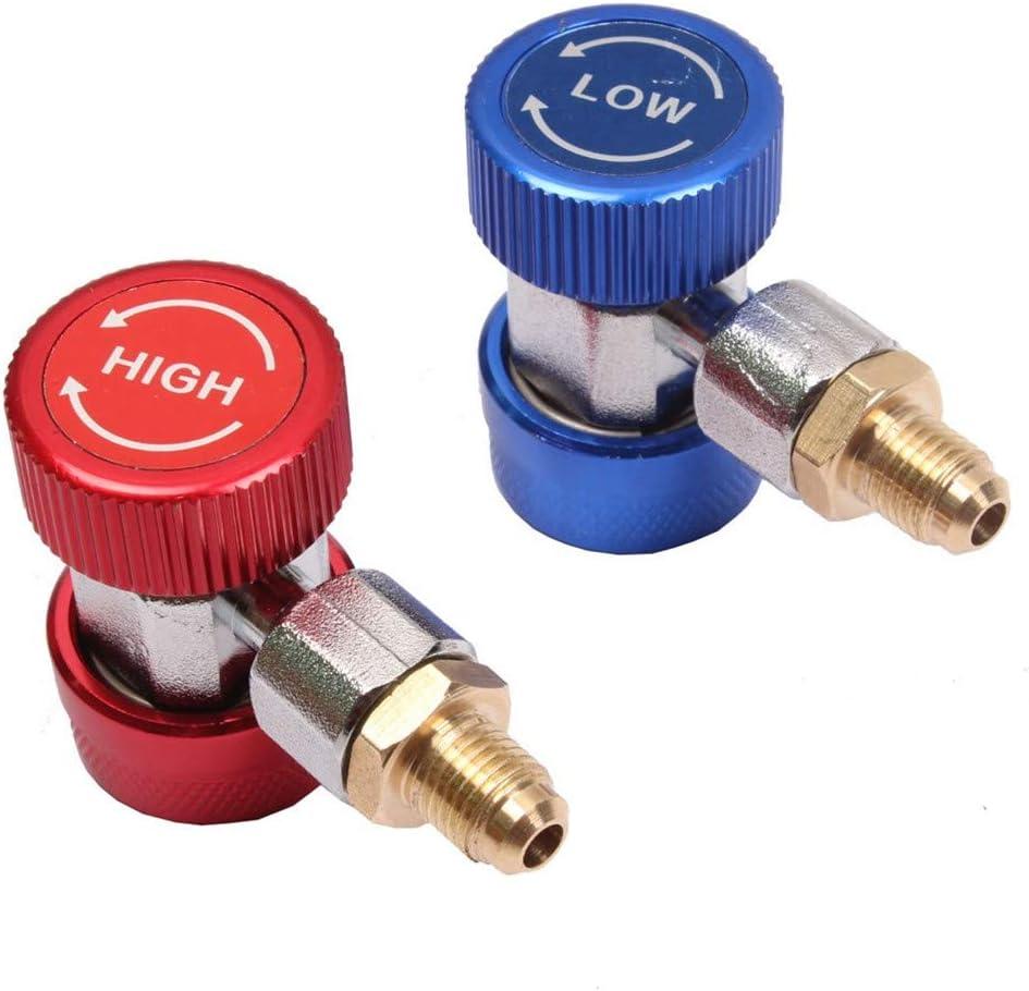 AC R134A Có Thể Điều Chỉnh Khớp Nối Nhanh Sạc AC Phụ Kiện Kết Nối Adapter 1/4 "Điều Hòa Xe Hơi Chuyển Đổi Bộ