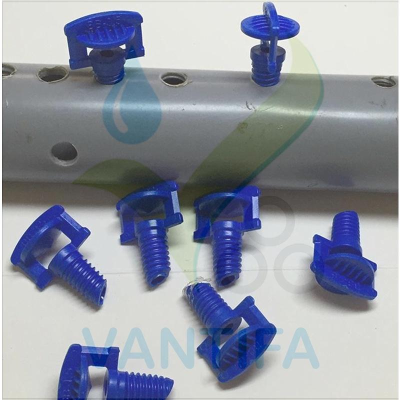 Béc bọ tưới phun mưa 3.5 mm sử dụng ống 6x8mm nếu béc đơn, ldpe 16mm trở lên nếu béc gắn dãy