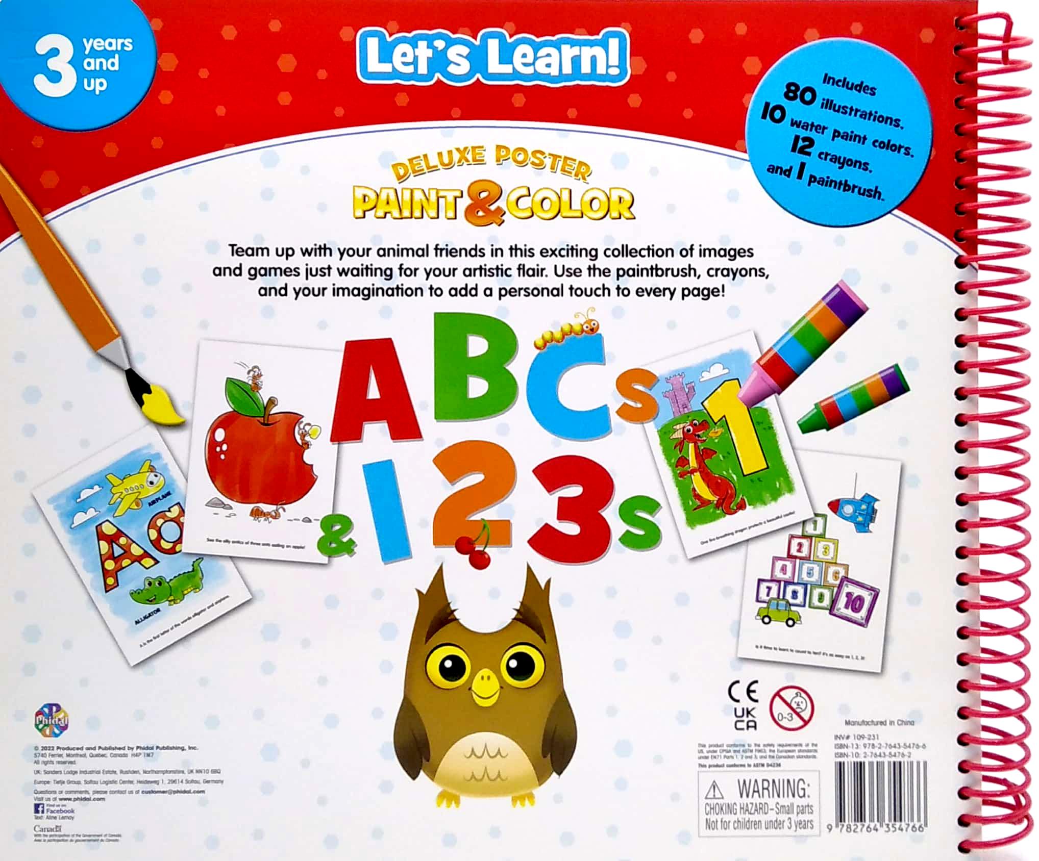 Preschool Abc/123 Deluxe Poster Paint & Color