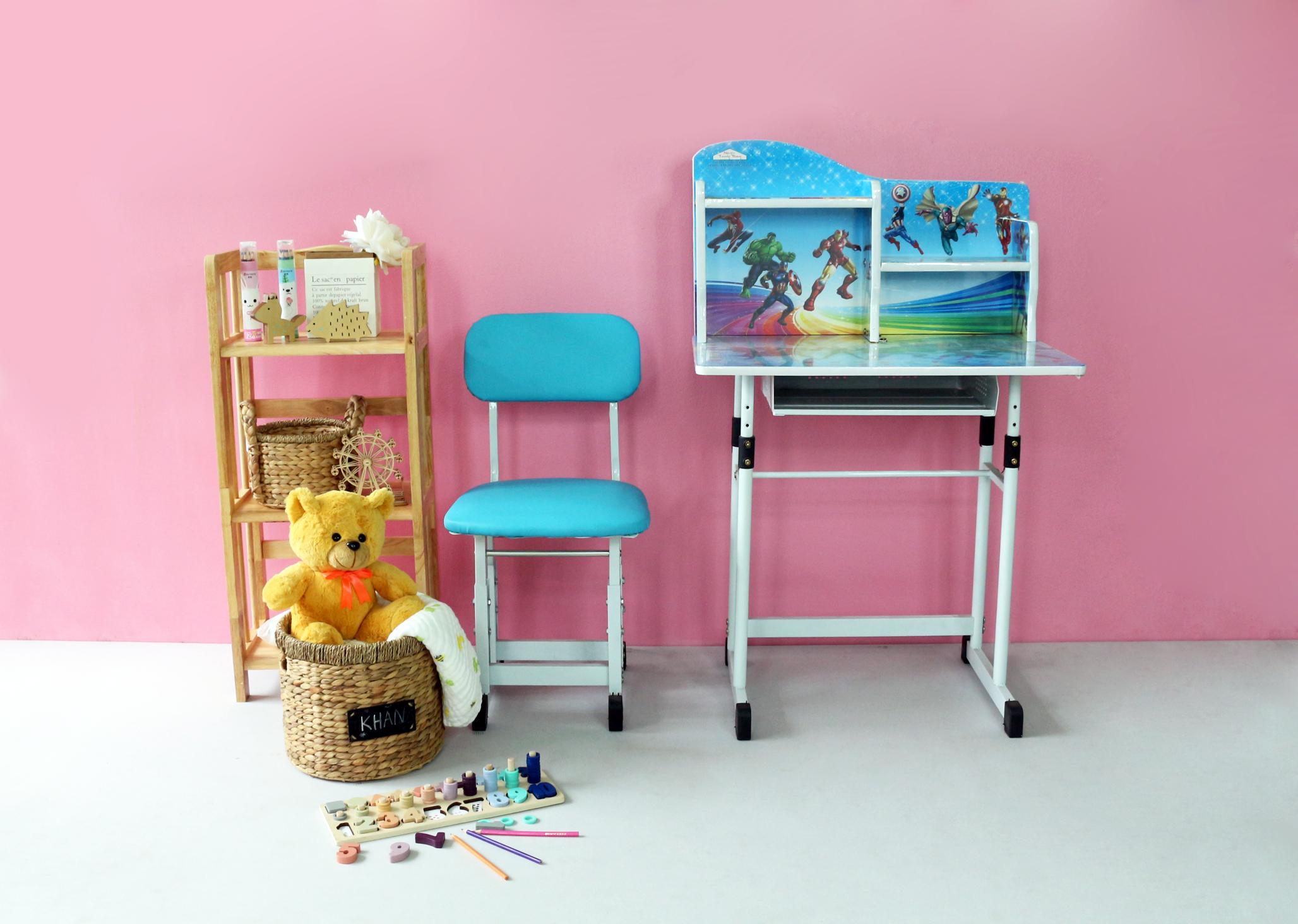 Bộ bàn ghế có hộc bàn cho bé 50x70 cao 50cm