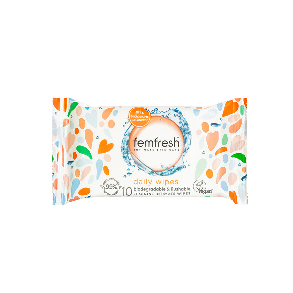 Khăn Uớt Vệ Sinh Phụ Nữ Cao Cấp Femfresh Anh Quốc - 25 tờ/gói