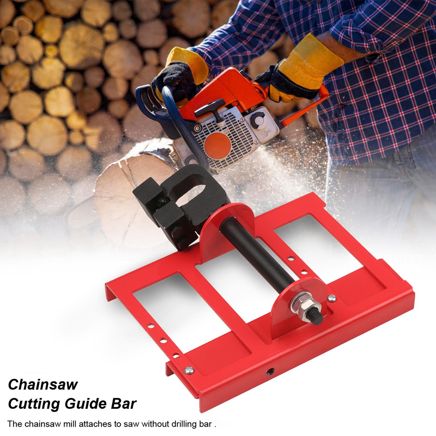 Lumber Cutting Guide Portable Timber Chainsaw Attachment Cutting Milling Wood Lumber Cutting GuideBar for Cedar Walnut