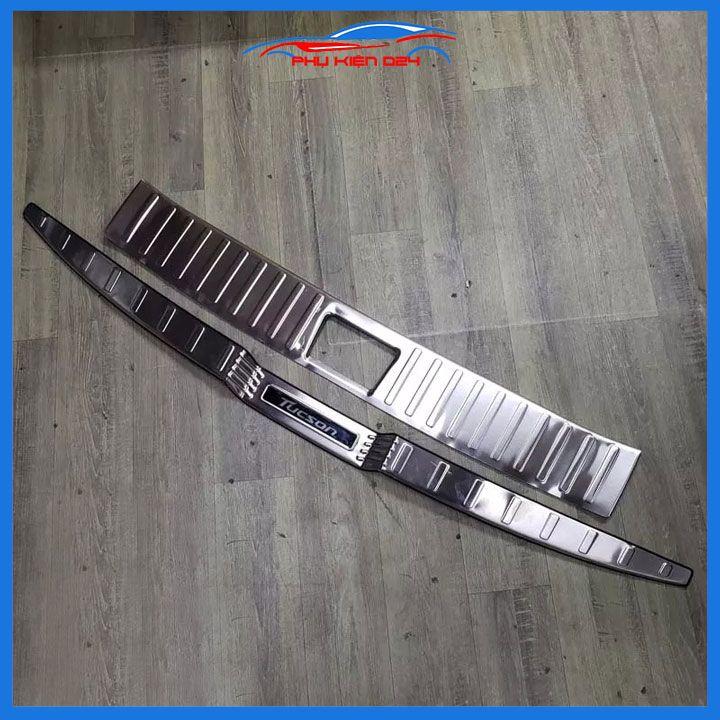 Ốp chống trầy cốp trong ngoài Tucson 2022-2023 inox sáng bóng