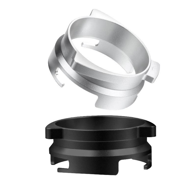 54mm Espresso Dosing Funnel Coffee Dosing Ring Rotatable Loop for Breville 8 Series Coffee Machines(Black)