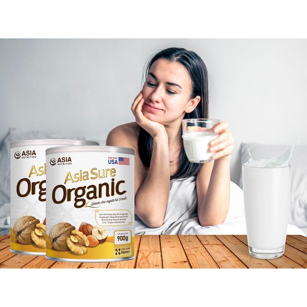 Sữa hạt cao cấp Asia Sure Organic 400g thương hiệu ASIA NUTRITION tác dụng phục hồi sức khỏe tăng sức đề kháng