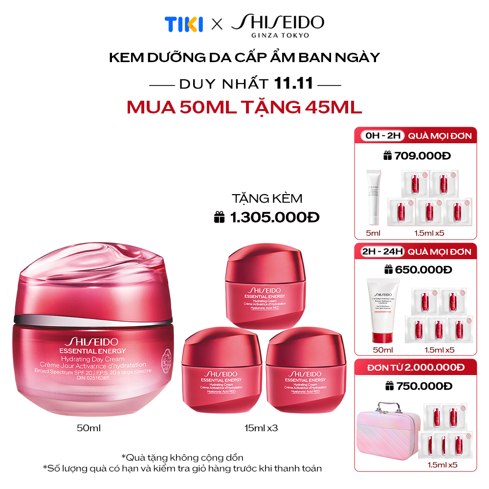 Kem dưỡng da ban ngày Shiseido Essential Energy Hydrating Day Cream 50ml