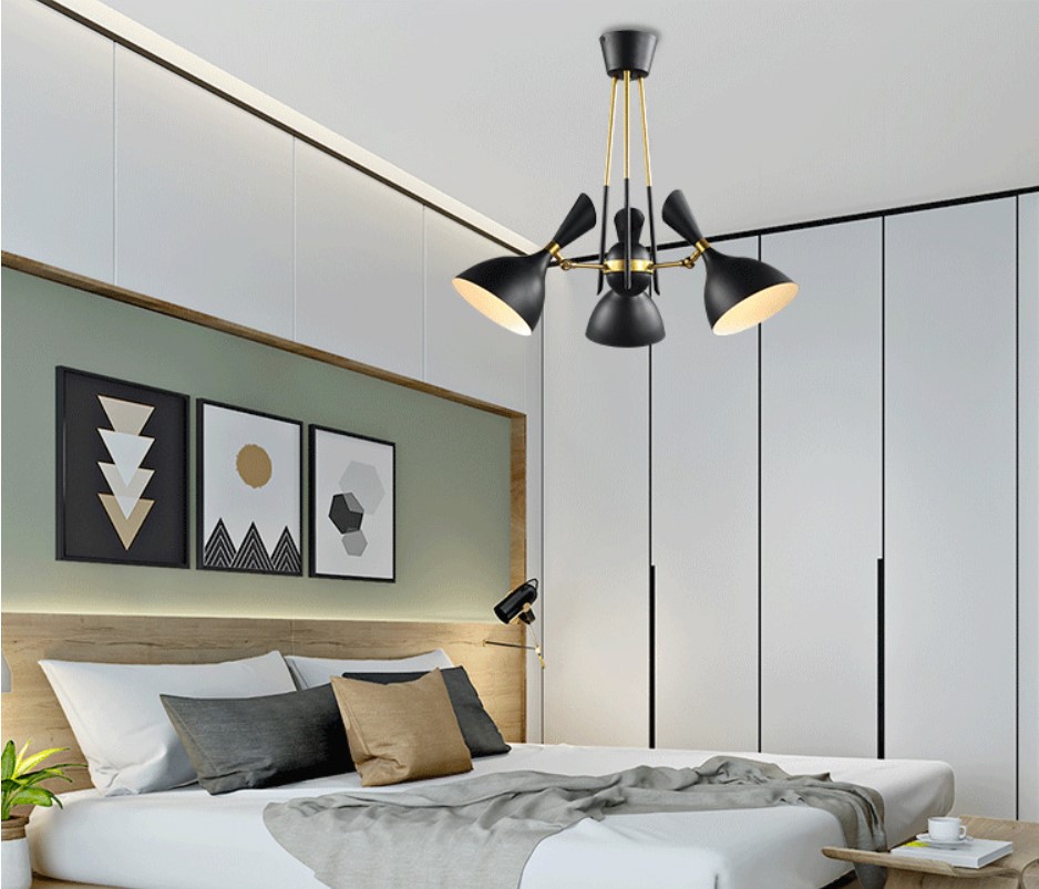 Đèn chùm LINDA 3 tay phong cách Bắc Âu hiện đại, cao cấp