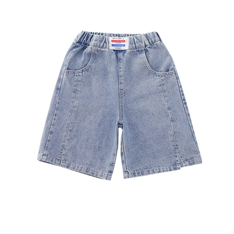 Quần short bé gái chất jean đơn giản cạp chun QBG005C