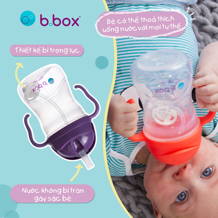 Bình Nước Tập Uống Chống Sặc 360 Độ Thương Hiệu Úc B.BOX