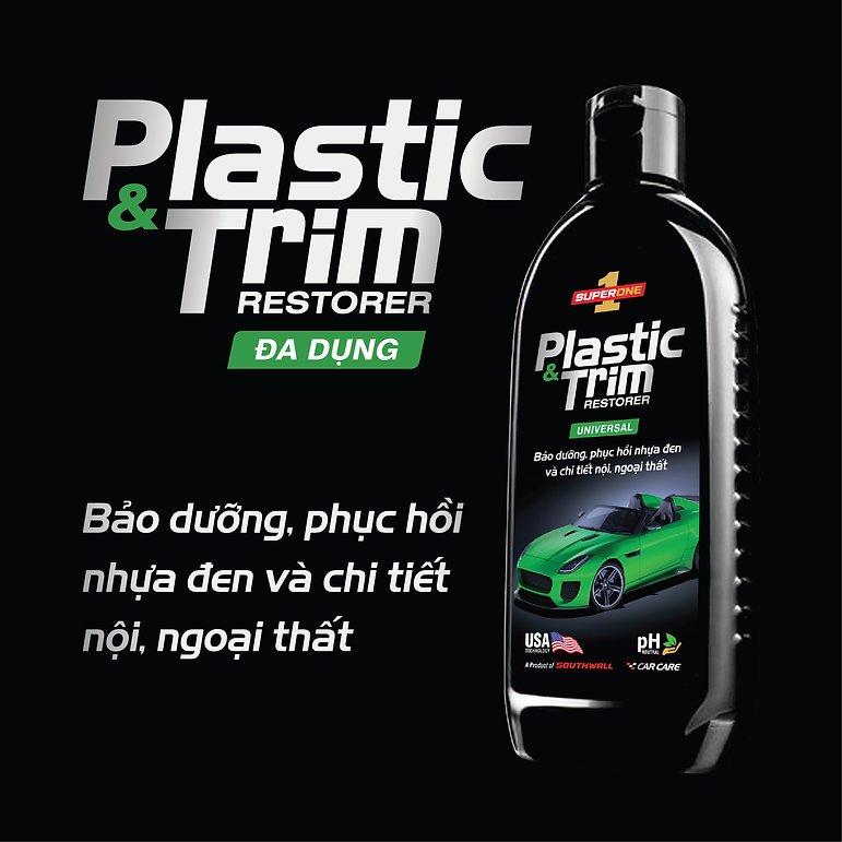 Kem Phục Hồi Nhựa &amp; Ốp Viền Ô Tô SUPERONE Plastic &amp; Trim  Restorer - Universal SOUTHWALL B301