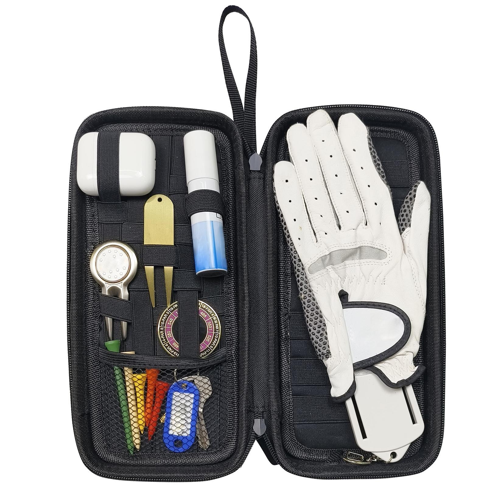 Golf Gloves Holder Golf Glove Storage Bag for Ball Markers Repair Tools Tees