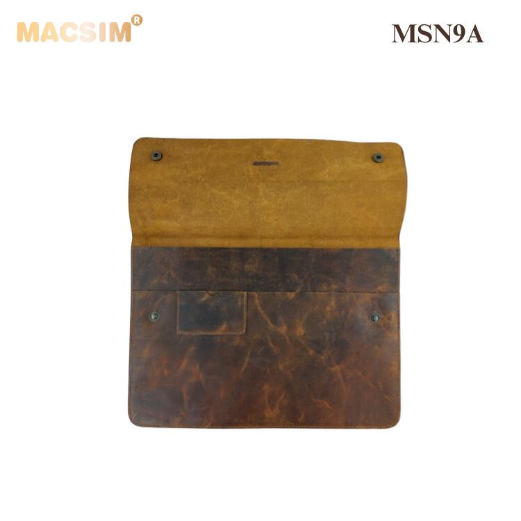Túi laptop - Túi da cấp Macsim mã MSN9A