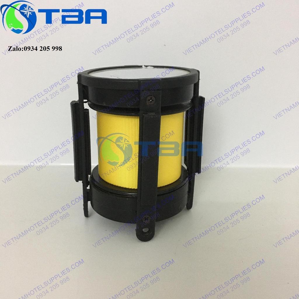 Đầu dây căng trụ chắn 5m màu vàng thay thế cho cột trụ chắn inox
