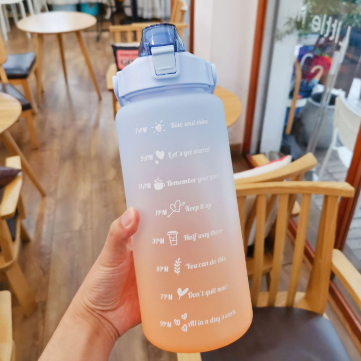 Bình Đựng Nước 2L Có Vạch Báo Giờ Uống Nước