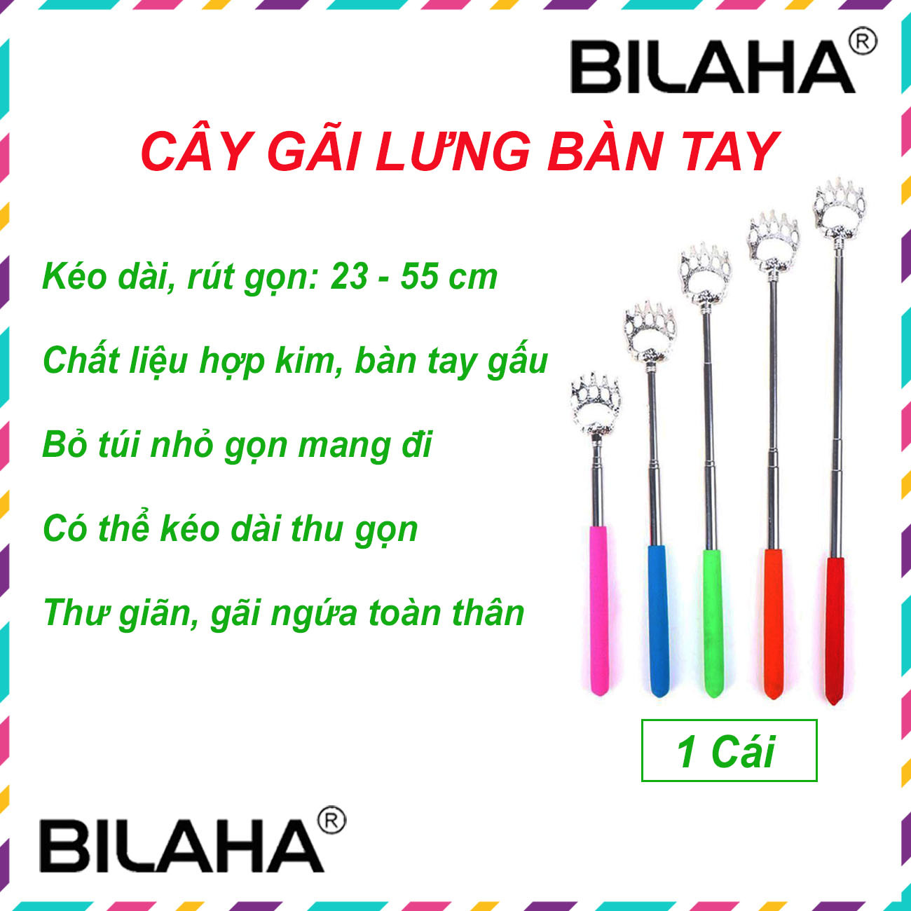 Cây Gãi Lưng Massage Hình Móng Vuốt Gấu Gãi Ngứa Lưng (Có Hàng Sẵn) - MASA1027