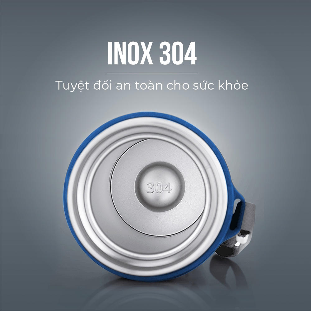 Phích Giữ Nhiệt 3 lớp Inox 304, Tráng bạc Elmich EL-3682 - Hàng Nhập Khẩu Chính Hãng
